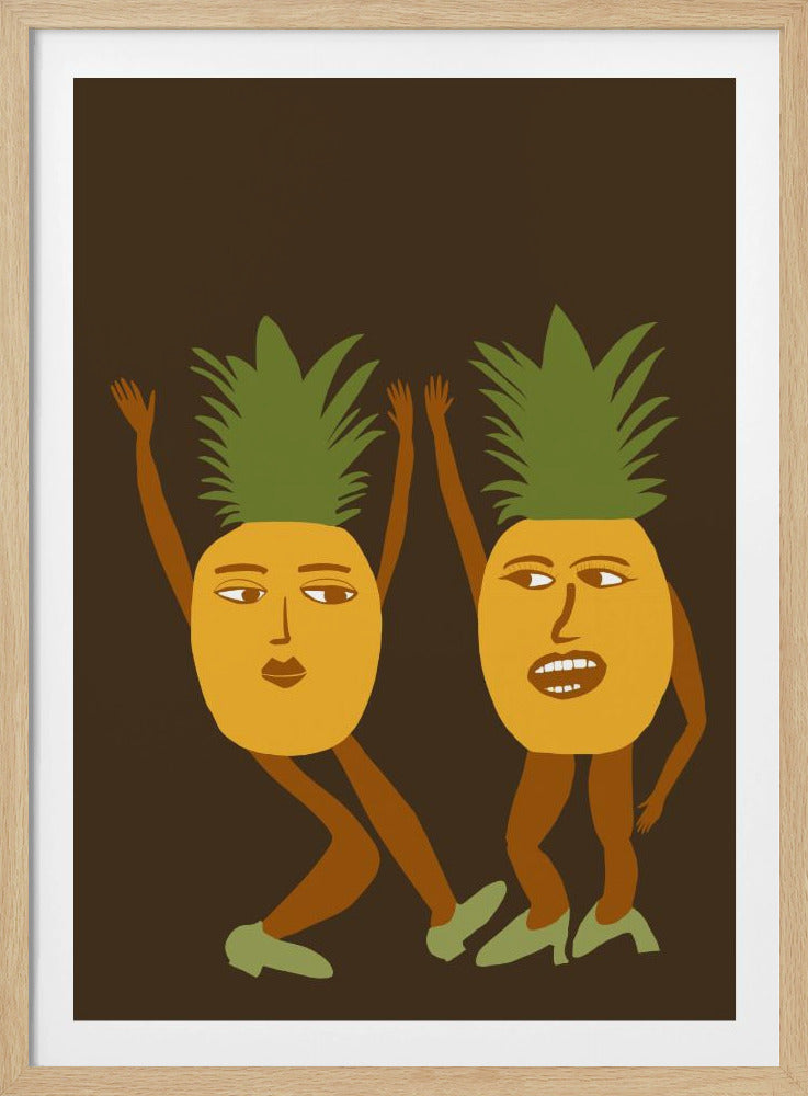 Dansende ananas | Poster