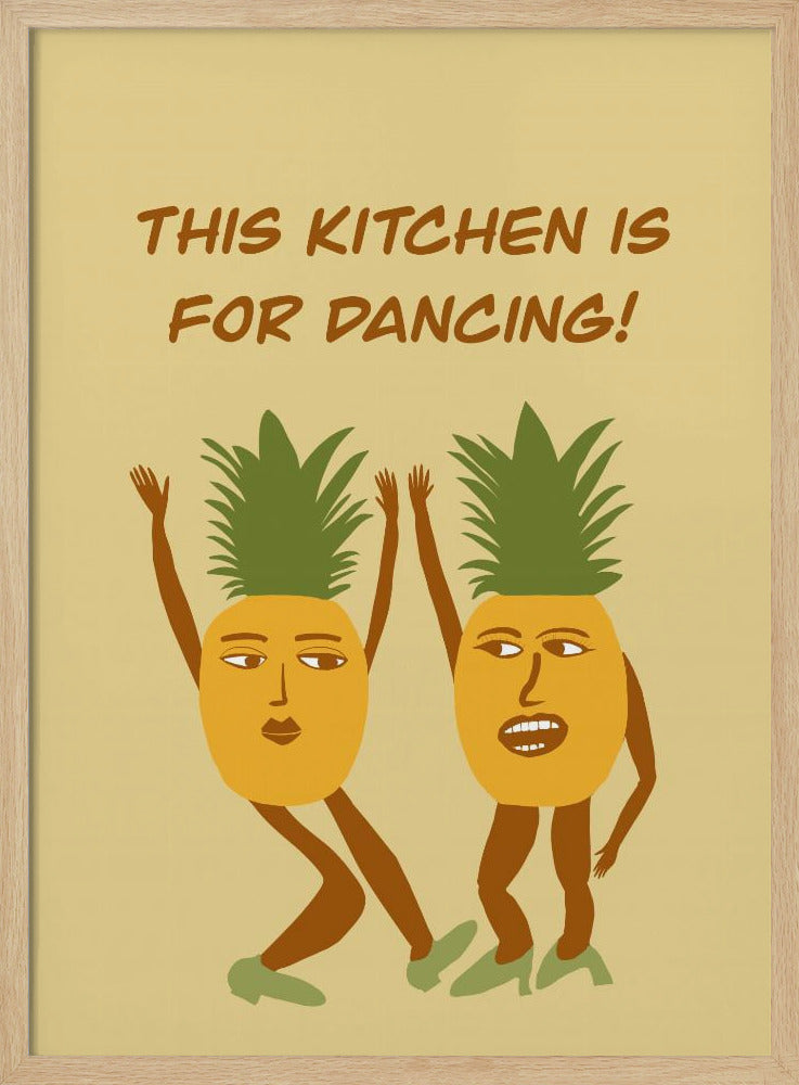 Dansende ananas | Poster