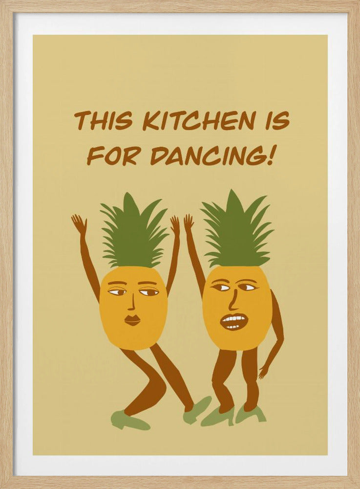 Dansende ananas | Poster