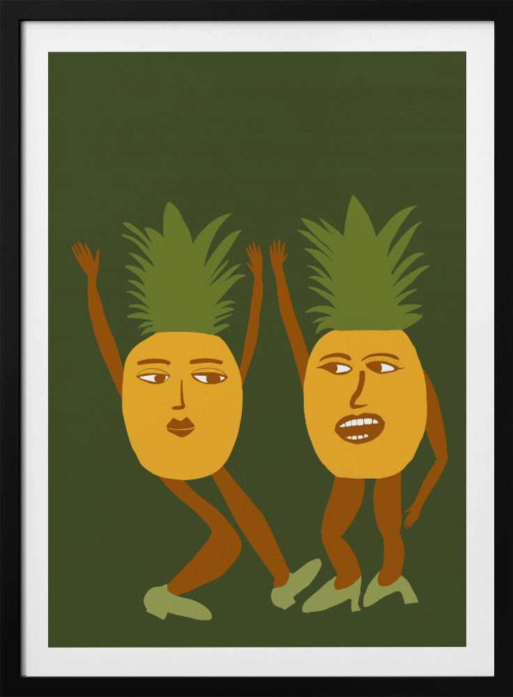 Dansende ananas | Poster