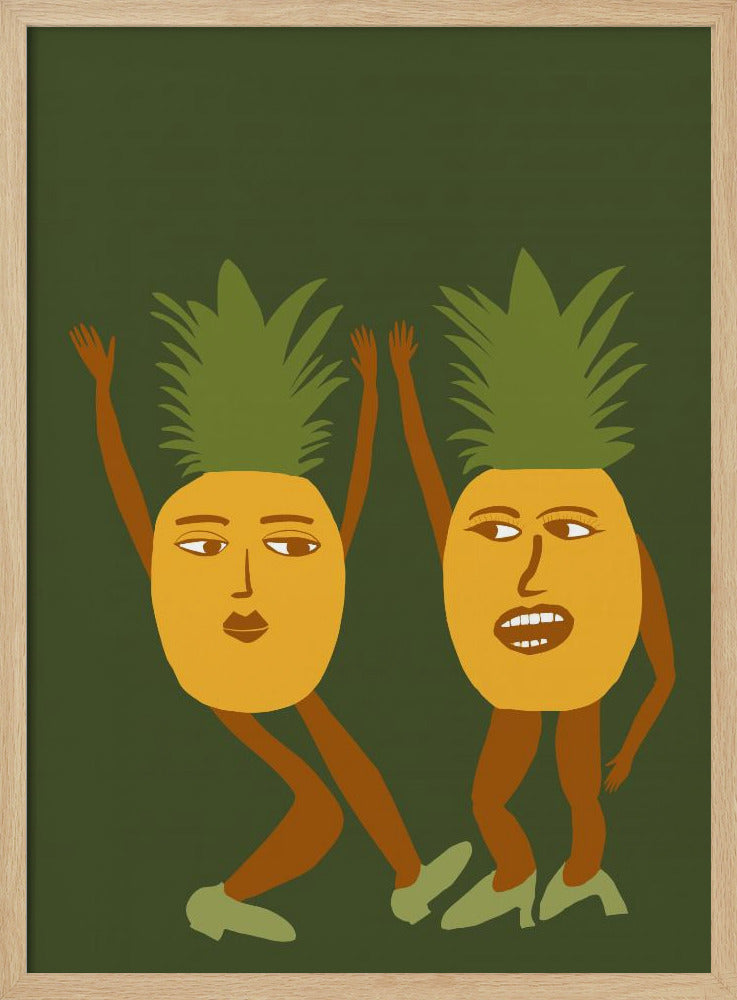 Dansende ananas | Poster