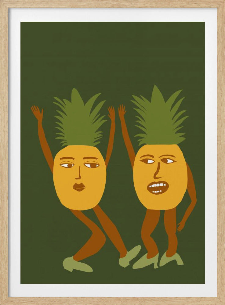 Dansende ananas | Poster