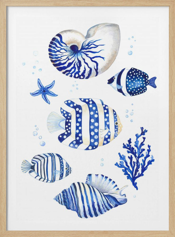 Geïnspireerd door de rustige schoonheid van de oceaan | Poster