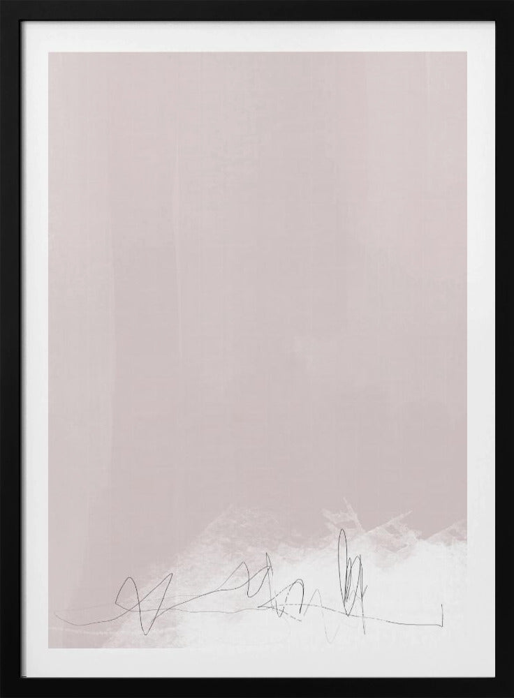 Fluisteringen in zacht beige | Poster