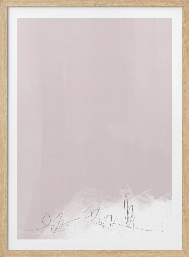Fluisteringen in zacht beige | Poster