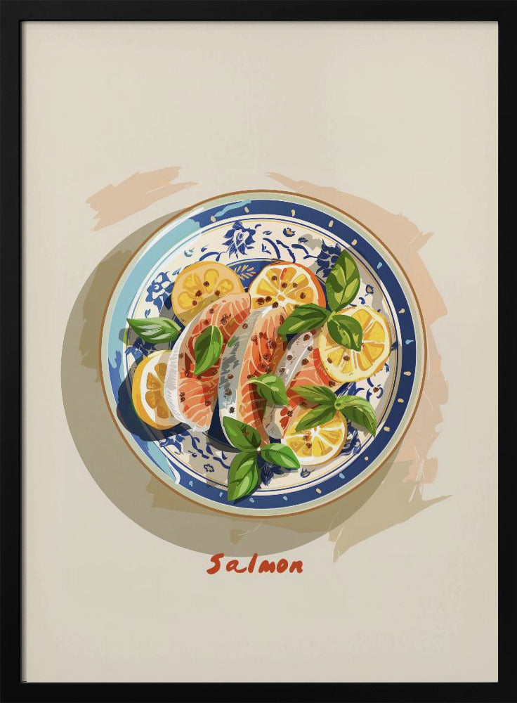 Pittige Zalmschotel | Poster