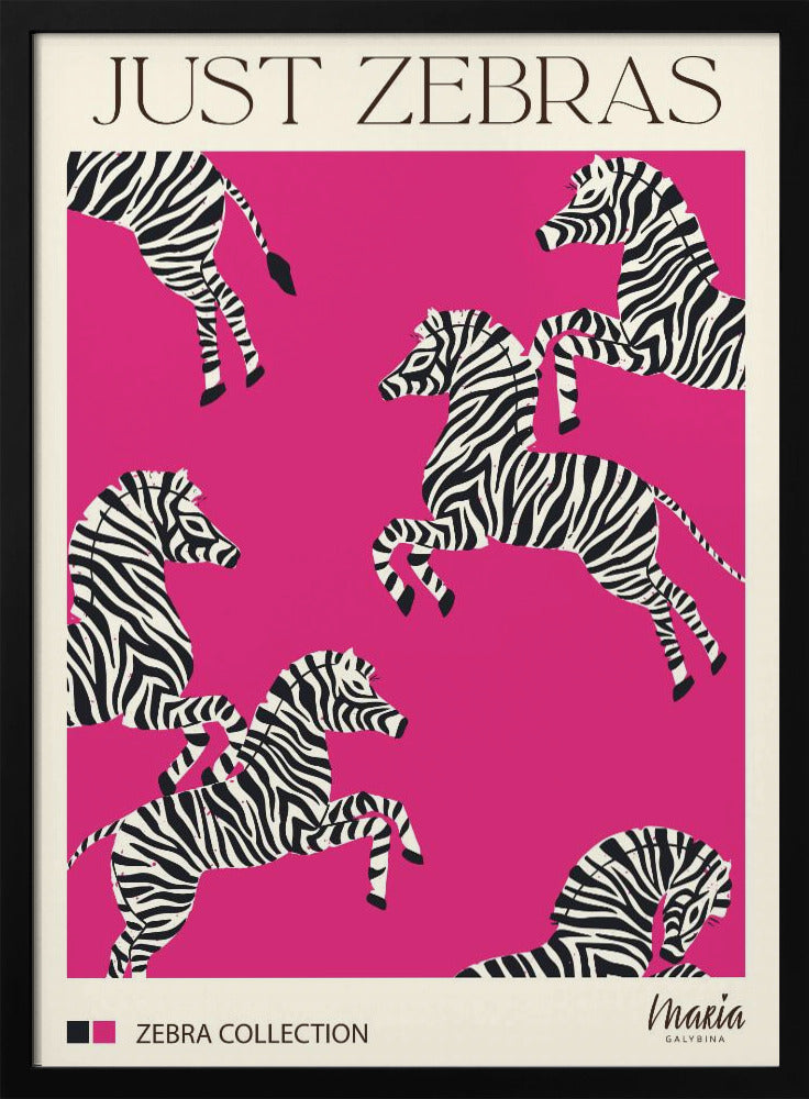 JUST ZEBRAS. Zebracollectie | Poster
