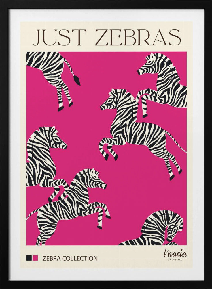 JUST ZEBRAS. Zebracollectie | Poster