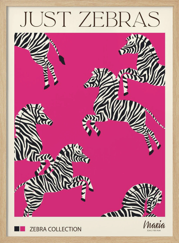 JUST ZEBRAS. Zebracollectie | Poster