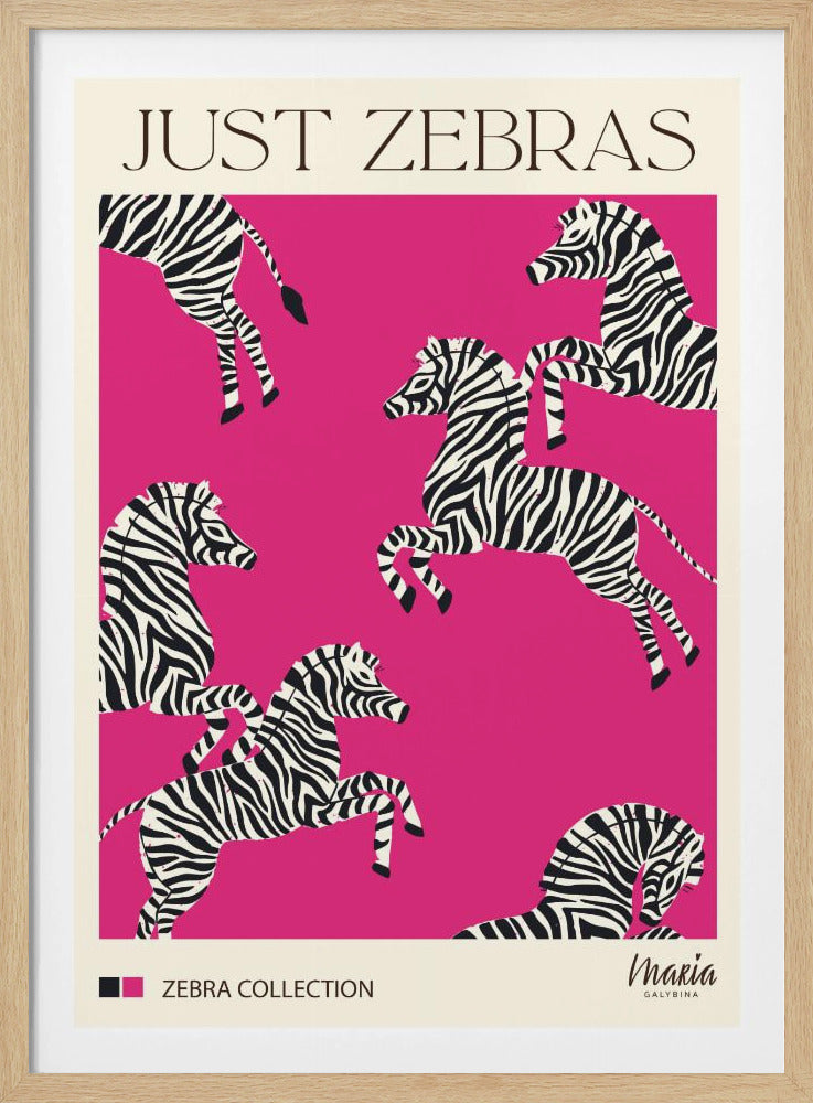 JUST ZEBRAS. Zebracollectie | Poster