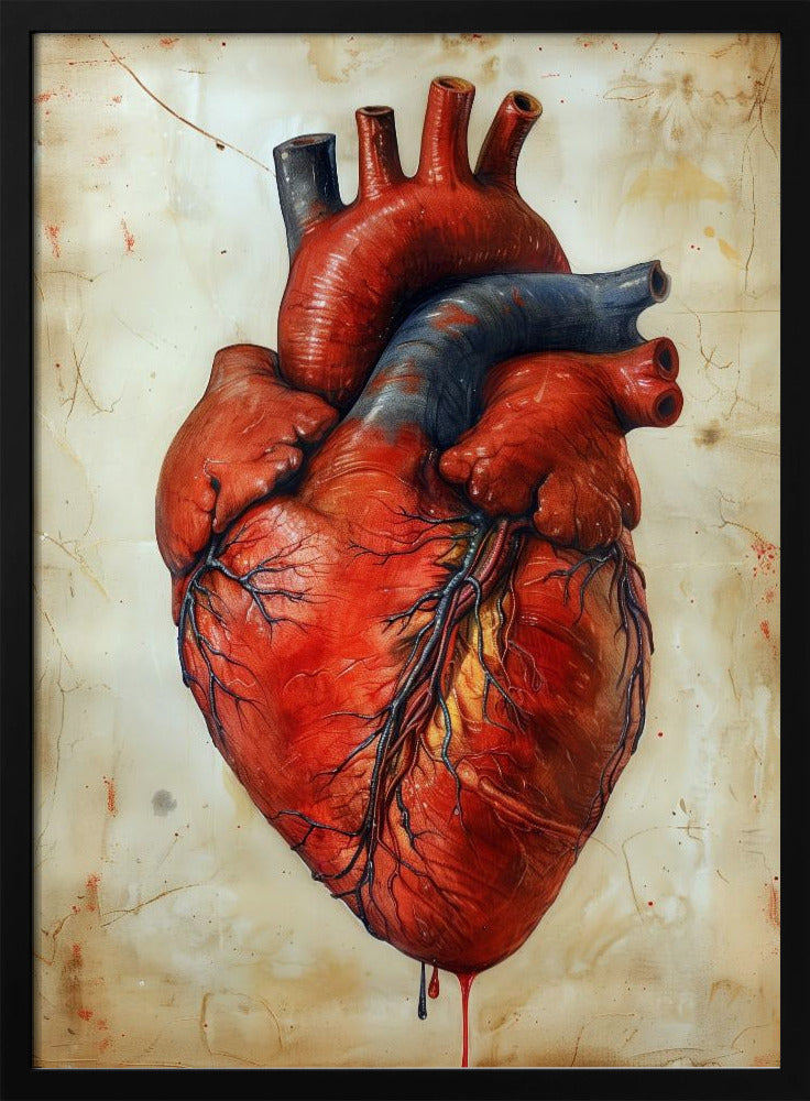 Anatomie Kunst 3 hart | Poster