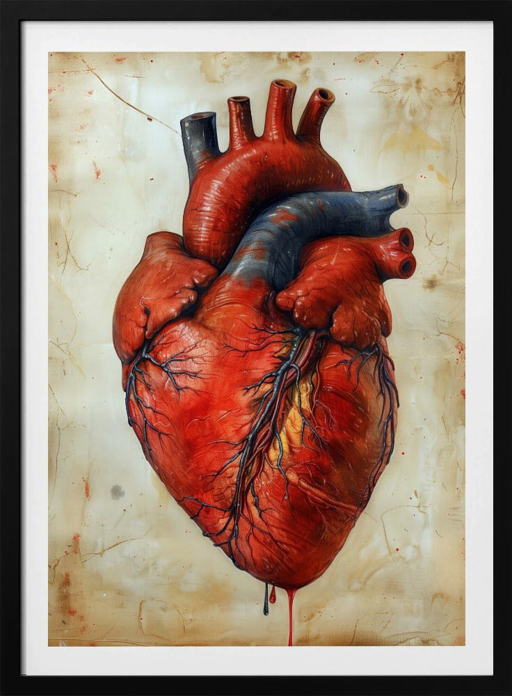 Anatomie Kunst 3 hart | Poster