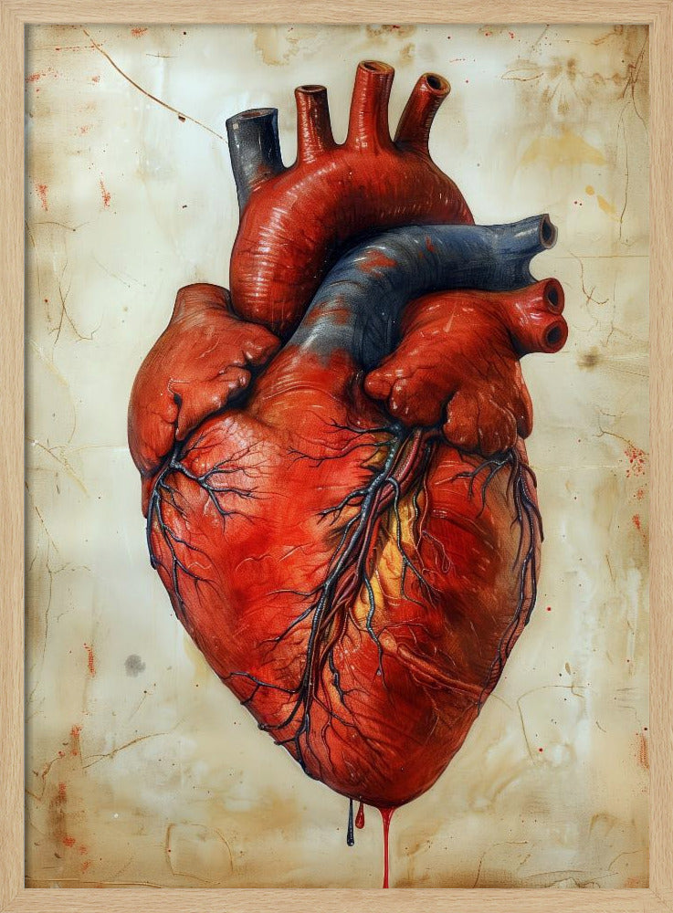 Anatomie Kunst 3 hart | Poster