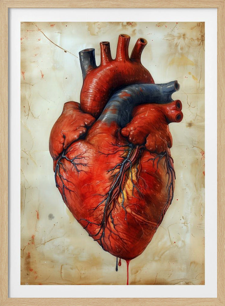 Anatomie Kunst 3 hart | Poster