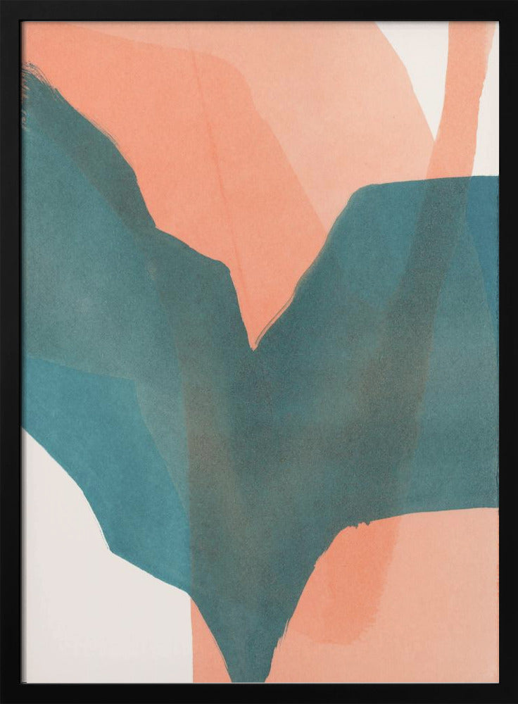 Abstract gedompeld landschap 1 | Poster