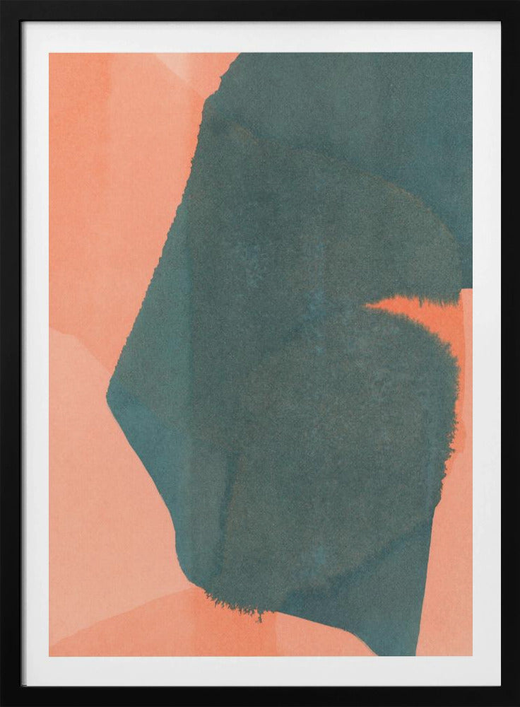Abstract gedompeld landschap 2 | Poster