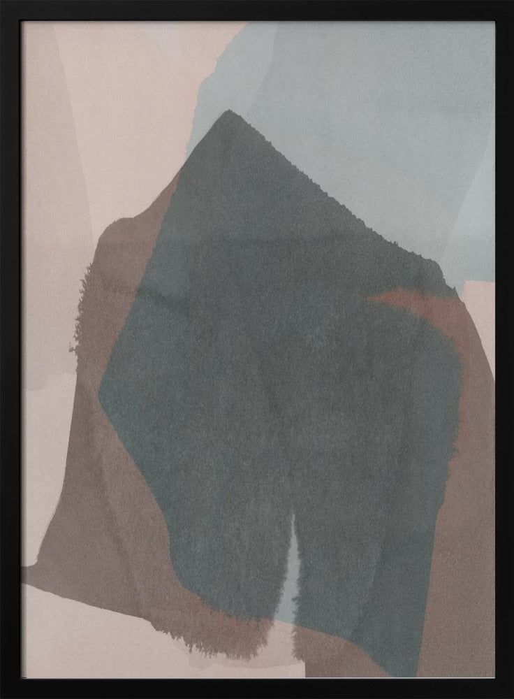 Abstract gedompeld landschap 3 | Poster