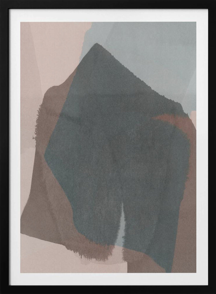 Abstract gedompeld landschap 3 | Poster