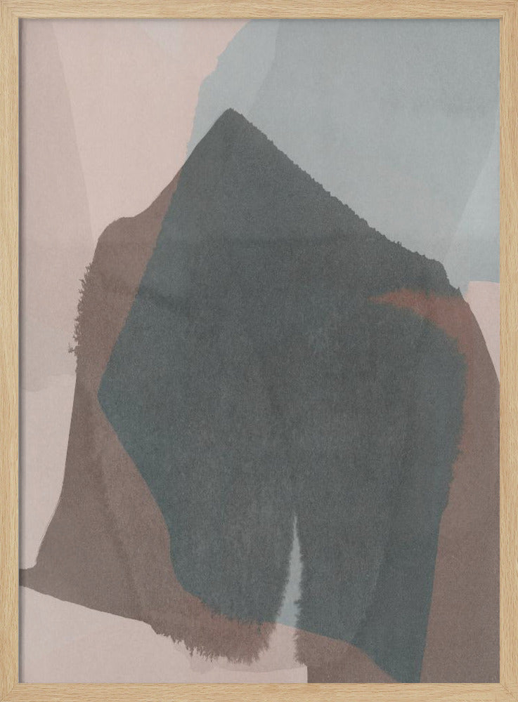Abstract gedompeld landschap 3 | Poster