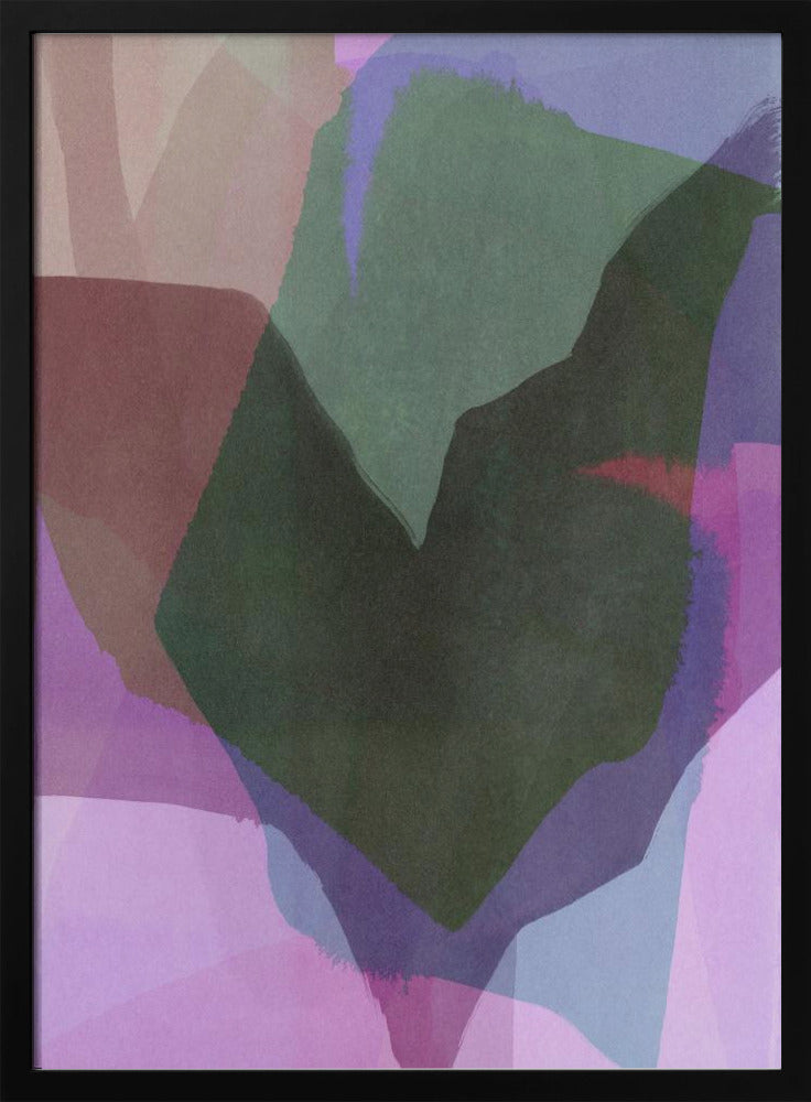 Abstract gedompeld landschap 5 | Poster