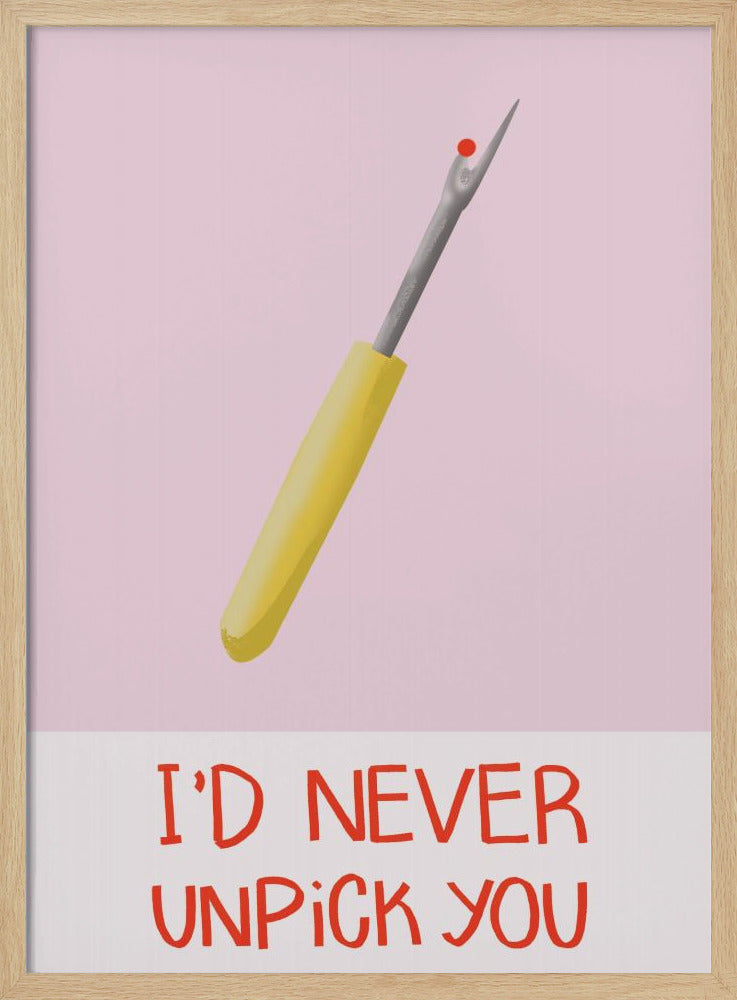 Ik zou je nooit meer loshalen | Poster