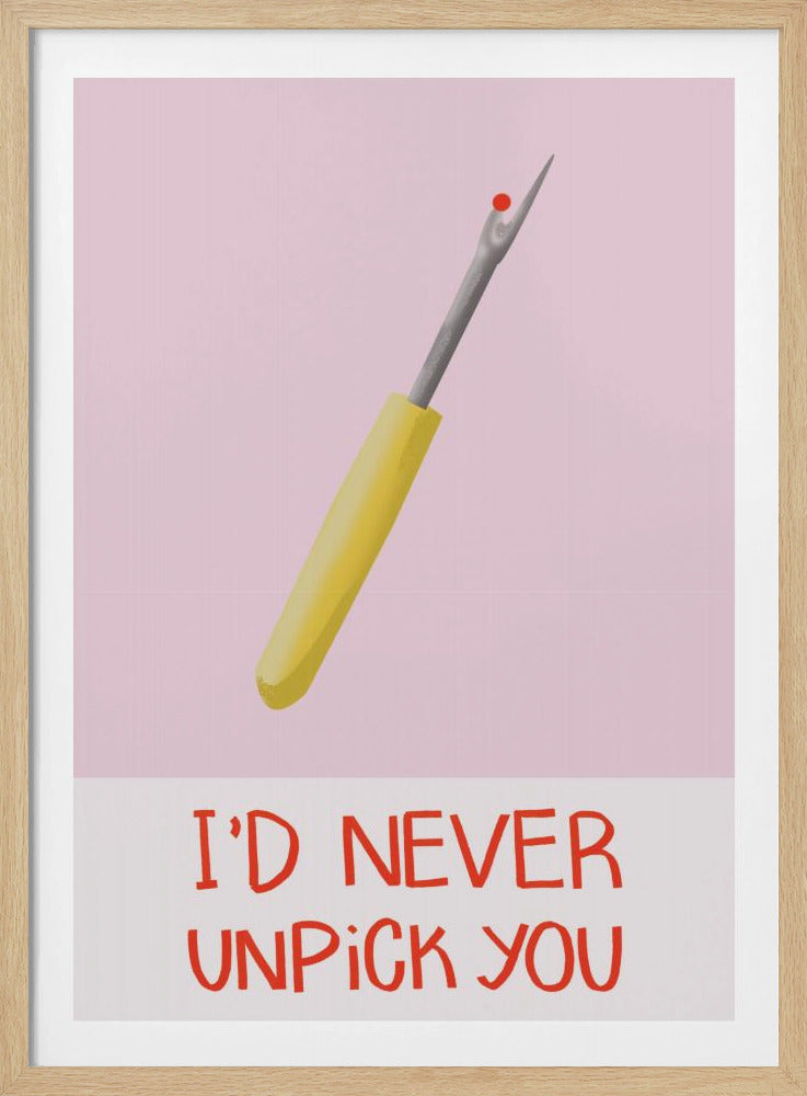 Ik zou je nooit meer loshalen | Poster
