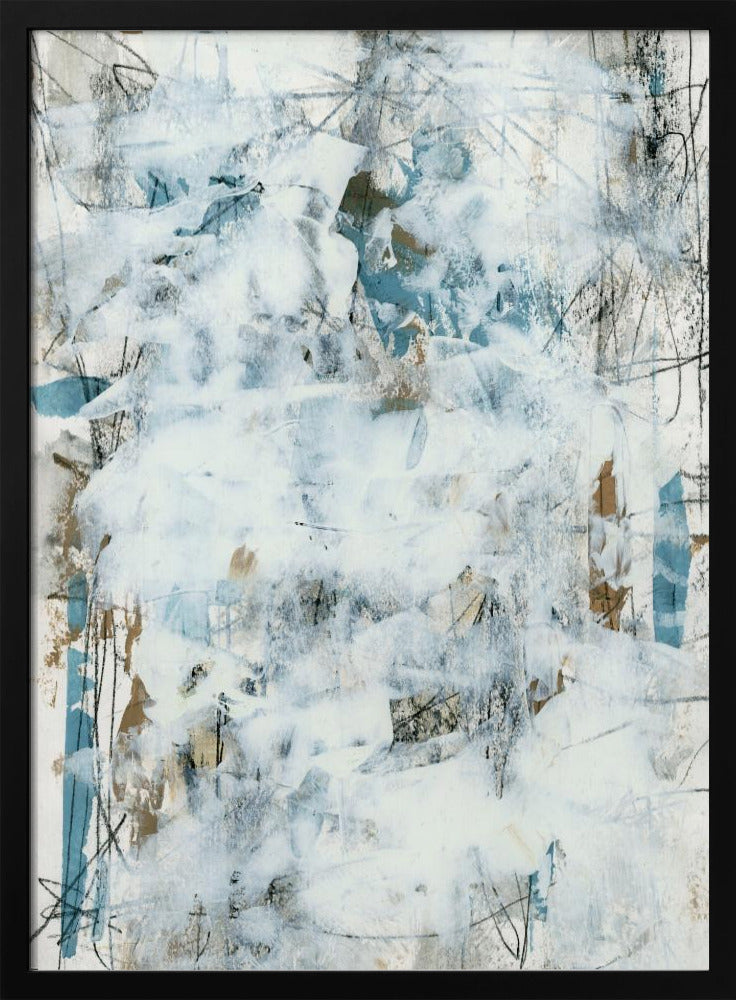 Abstracte Witte Mist 1 | Poster