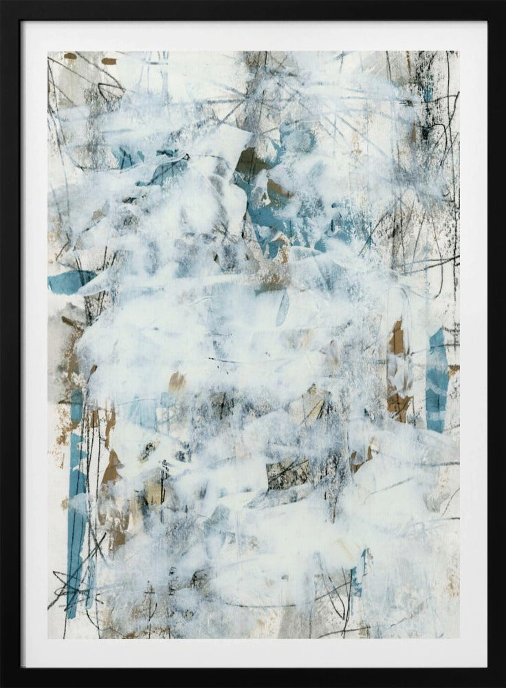 Abstracte Witte Mist 1 | Poster