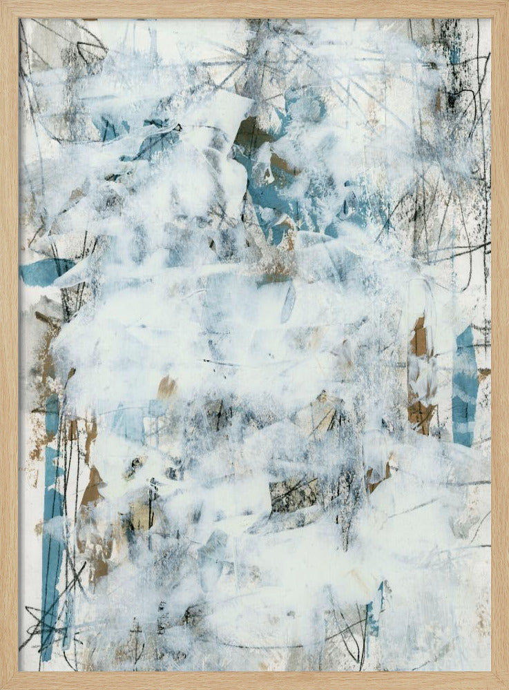 Abstracte Witte Mist 1 | Poster