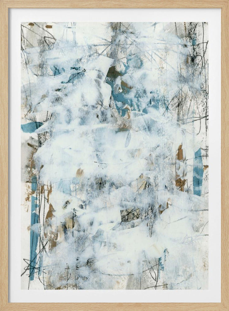 Abstracte Witte Mist 1 | Poster