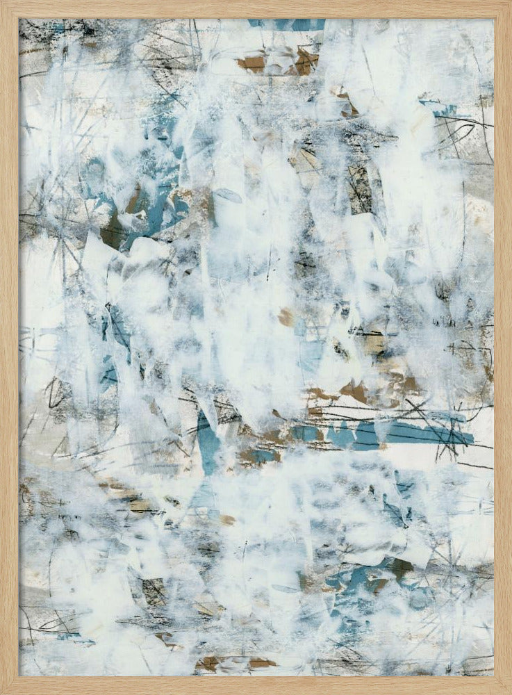 Abstracte Witte Mist 2 | Poster