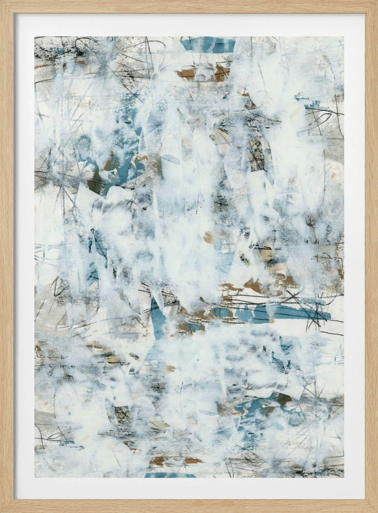 Abstracte Witte Mist 2 | Poster