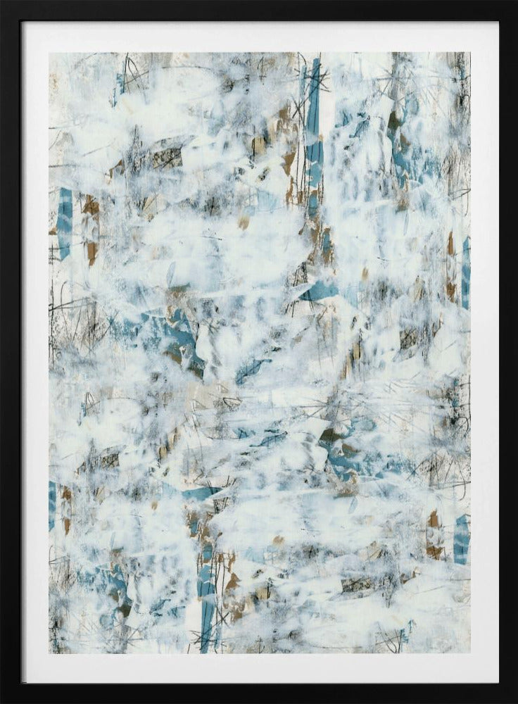 Abstracte Witte Mist 3 | Poster