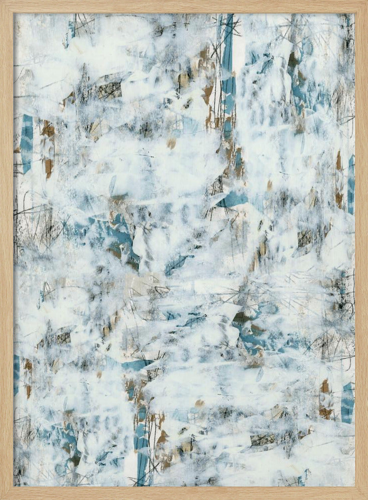 Abstracte Witte Mist 3 | Poster