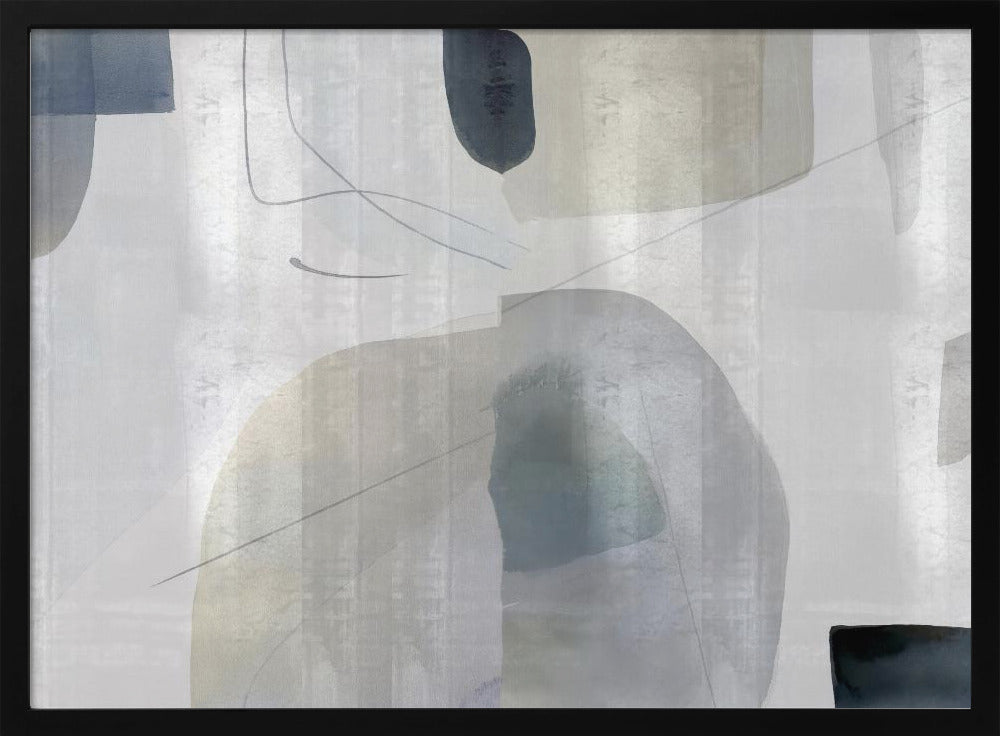 Zachte abstracte vormen 1 | Poster
