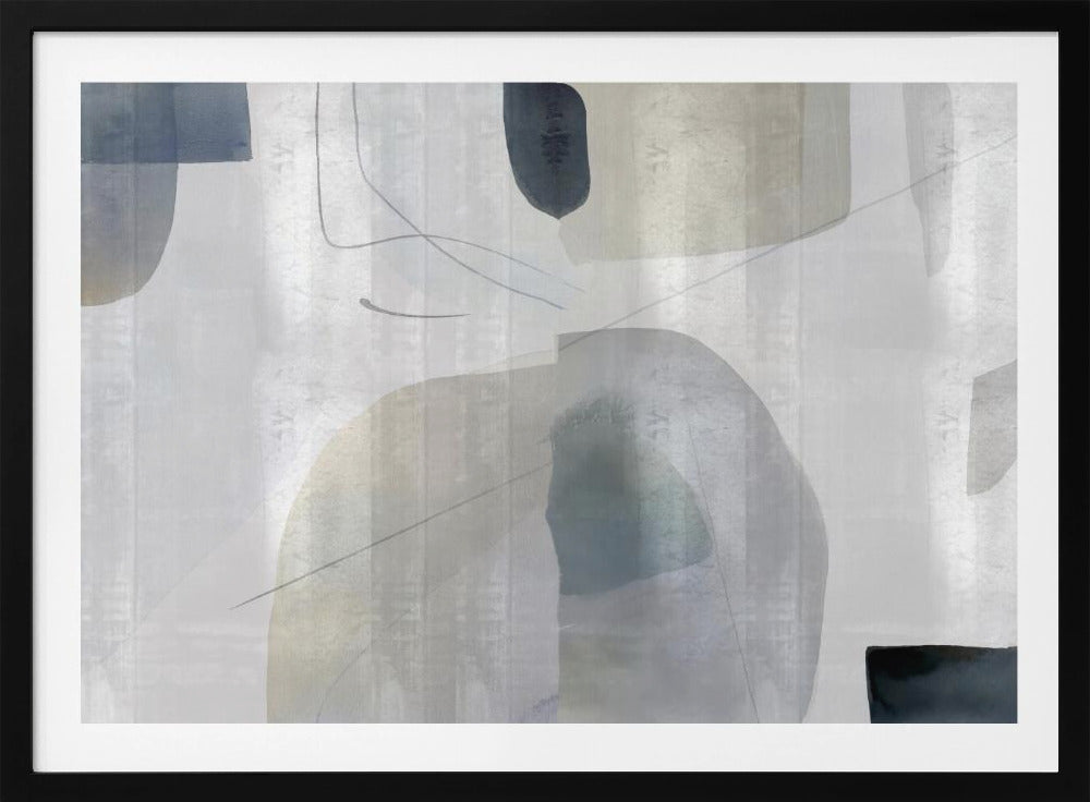 Zachte abstracte vormen 1 | Poster