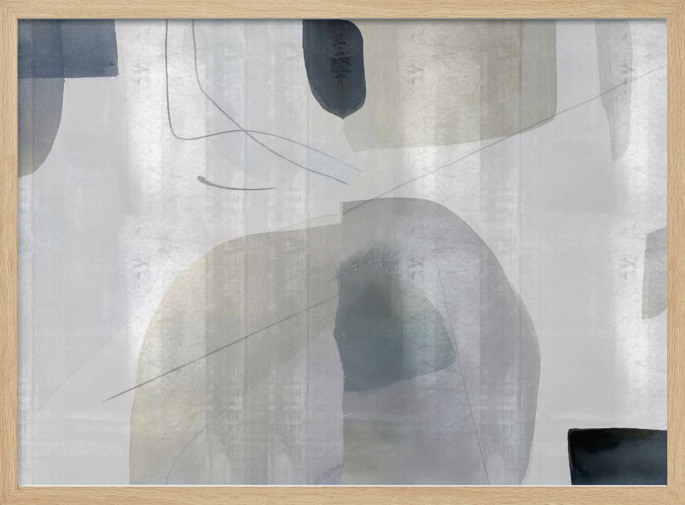 Zachte abstracte vormen 1 | Poster