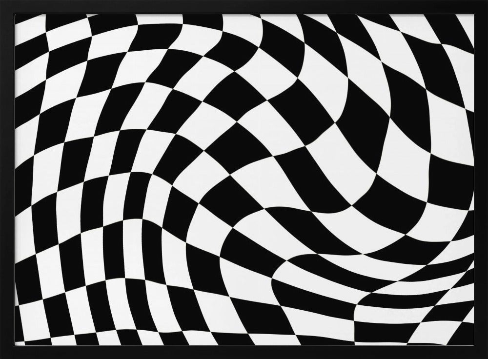 Dambord zwart-wit | Poster