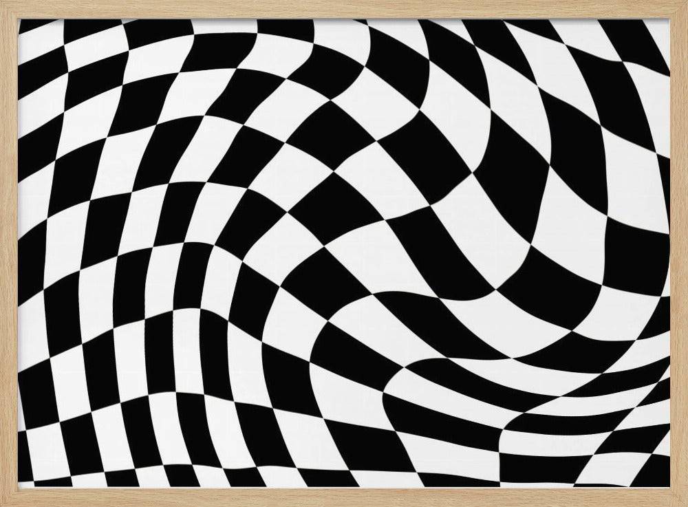 Dambord zwart-wit | Poster