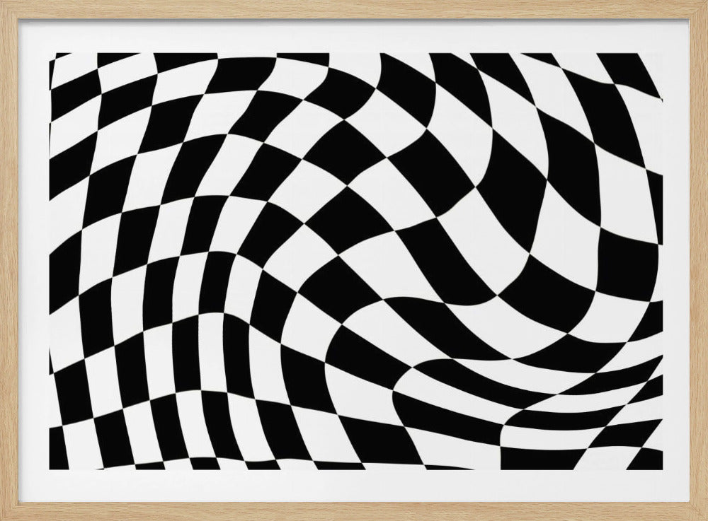 Dambord zwart-wit | Poster