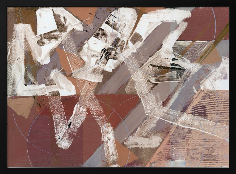 Abstracte cirkels en texturen 2 | Poster