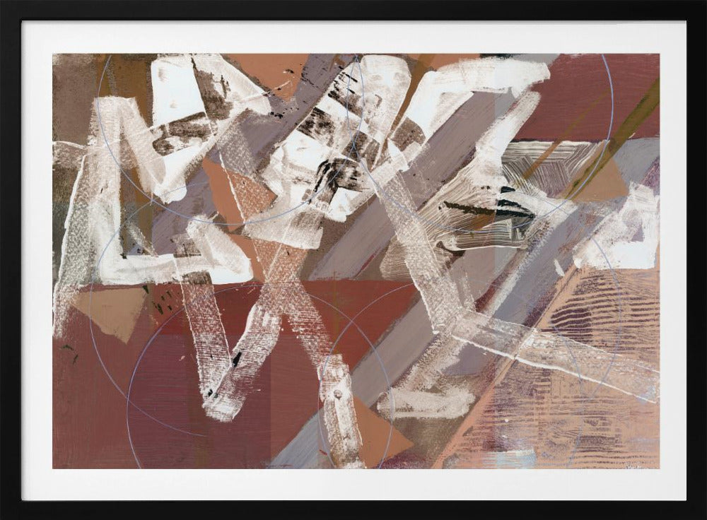 Abstracte cirkels en texturen 2 | Poster