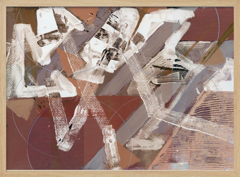 Abstracte cirkels en texturen 2 | Poster