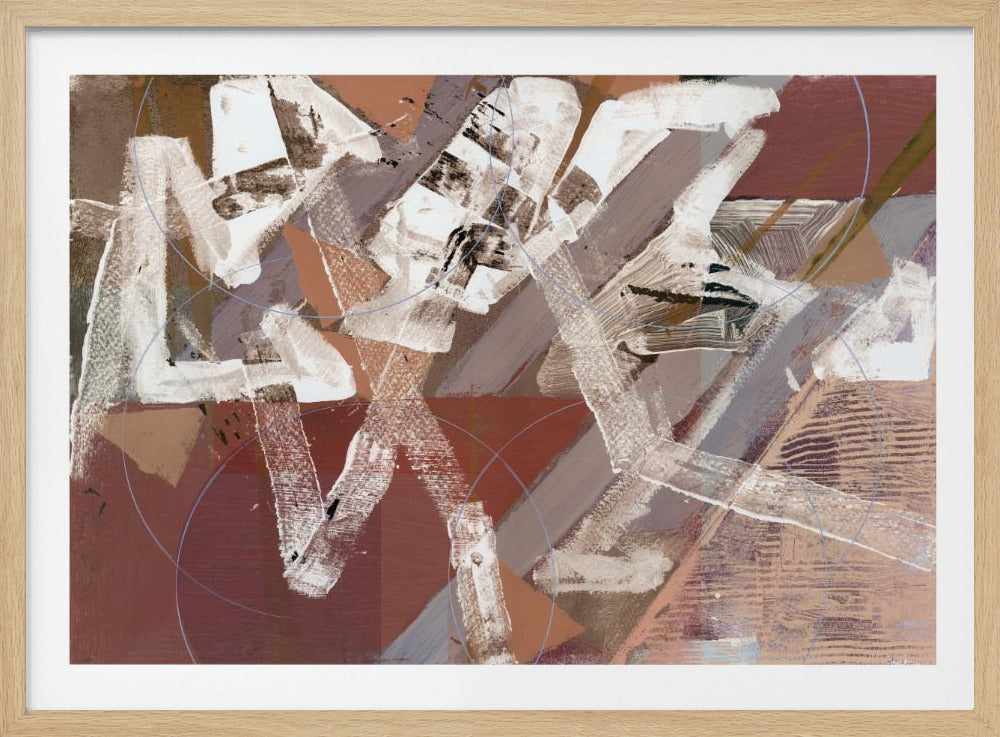 Abstracte cirkels en texturen 2 | Poster