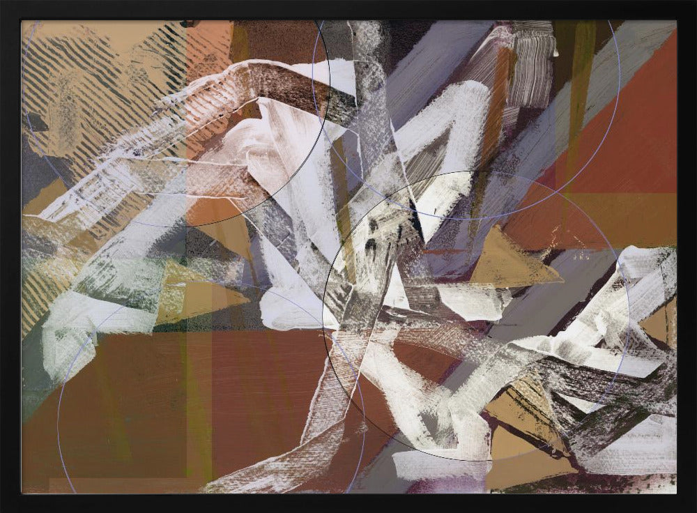 Abstracte cirkels en texturen 3 | Poster