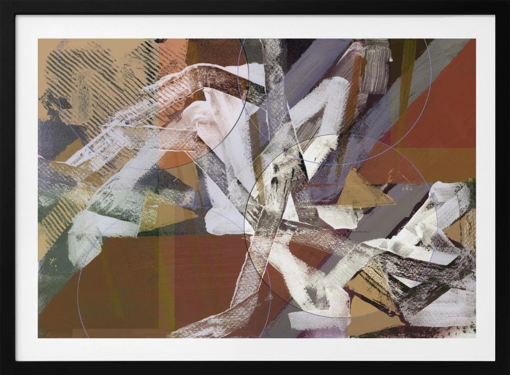 Abstracte cirkels en texturen 3 | Poster