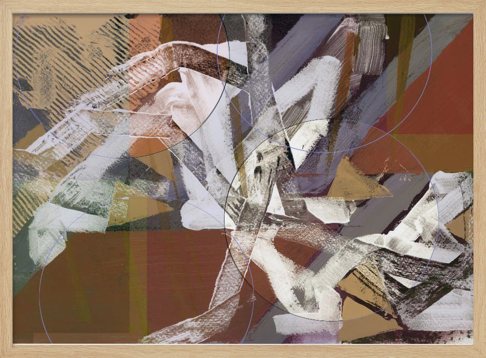 Abstracte cirkels en texturen 3 | Poster
