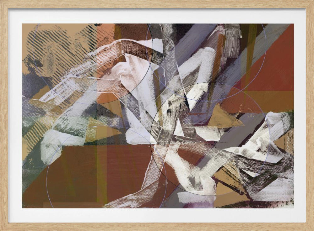 Abstracte cirkels en texturen 3 | Poster