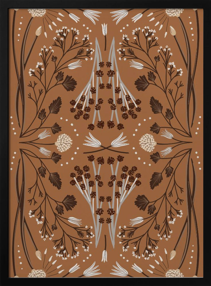 Folk Mirrored Botanicals - Aardetinten | Poster