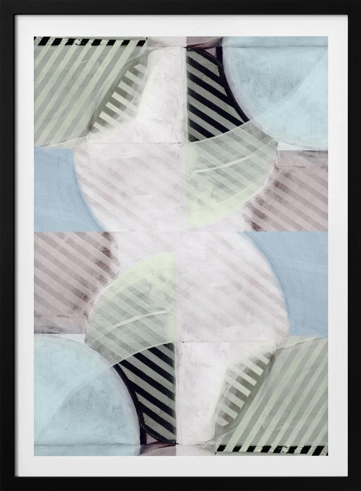 Abstracte Mistige Strepen 1 | Poster
